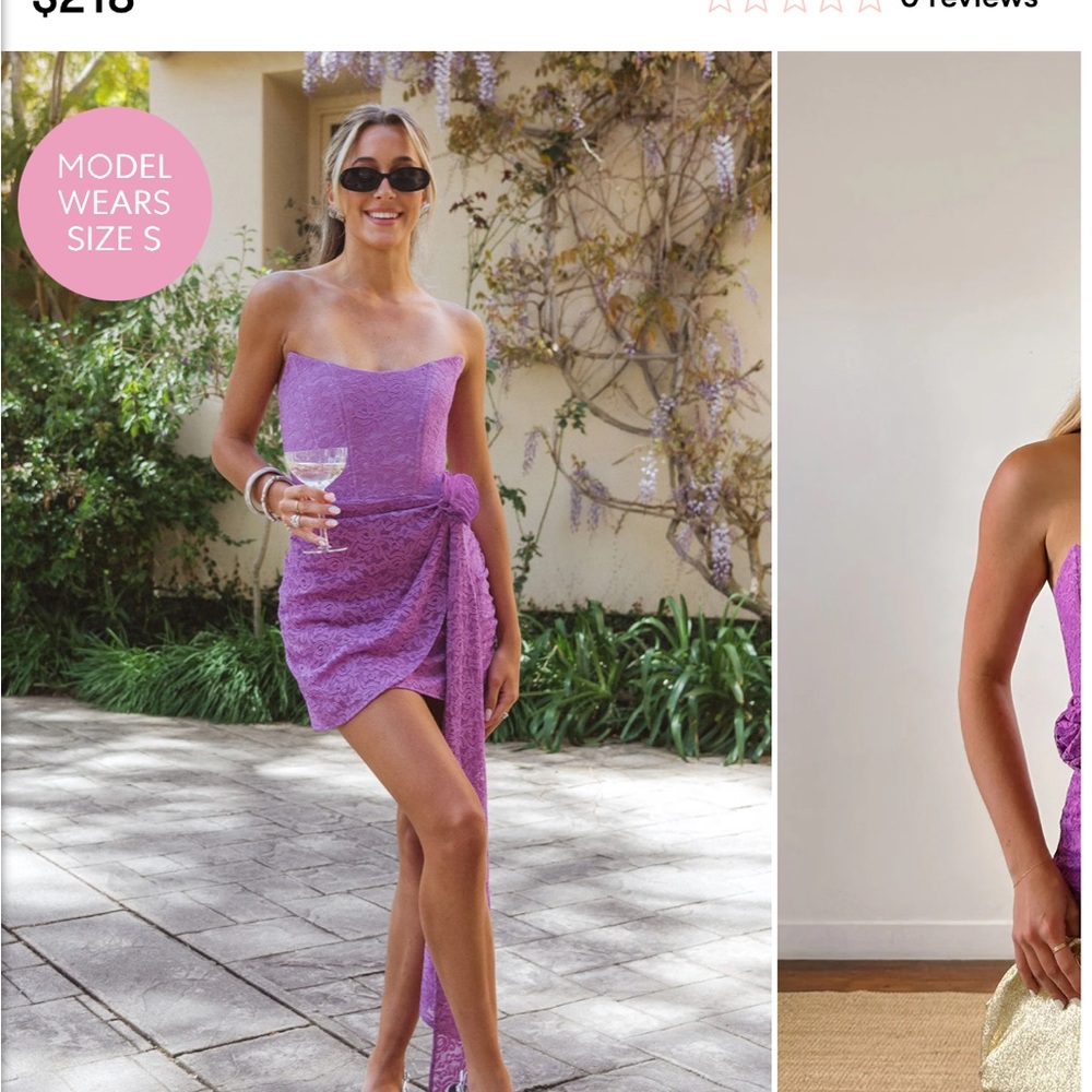 Show Me Your MuMu Shelby Mini Dress- purple lovely lace